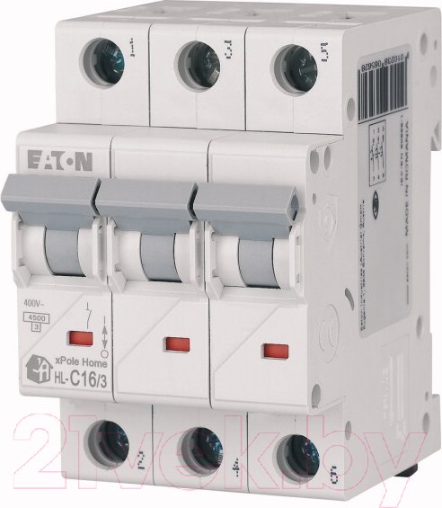 Изображение товара Выключатель автоматический Eaton HL-C32/3 3P 32A C 4.5кA 3M / 194794