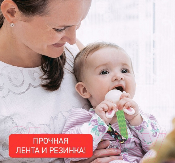 Изображение товара Держатель для пустышки Roxy-Kids Дино / RPC-002