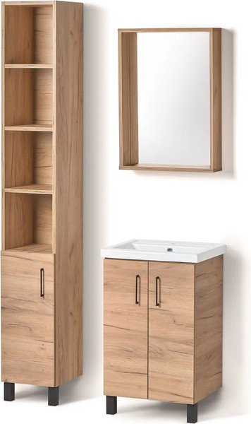 Изображение товара Шкаф-пенал для ванной Акваль Лофт / В2.2.03.3.0.1