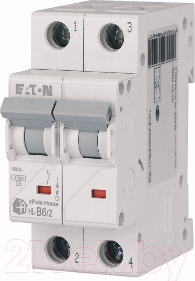 Изображение товара Выключатель автоматический Eaton HL-B25/2 2P 25A B 4.5кA 2M / 194763