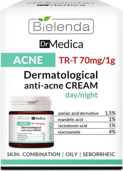 Изображение товара Крем для лица Bielenda Dr Medica Acne дерматологический день/ночь (50мл)