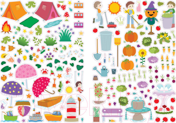 Изображение товара Развивающая книга Робинс Окружающий мир. 600 наклеек