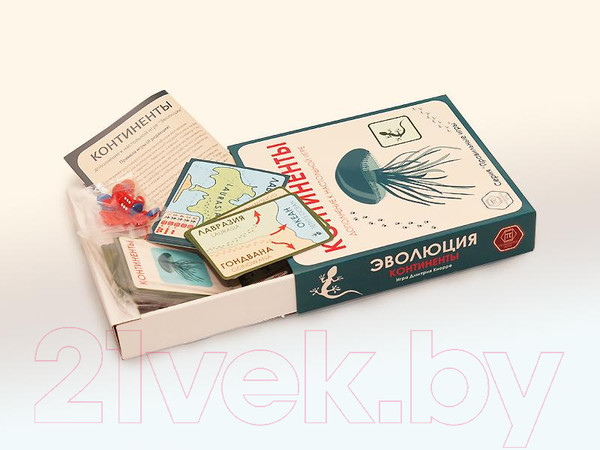 Изображение товара Дополнение к настольной игре Правильные Игры Эволюция / Evolution 13-01-03 (дополнение: Континенты)