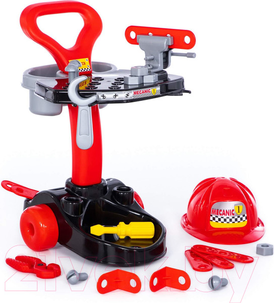 Изображение товара Тележка с инструментами игрушечная Полесье Механик / 36612 (в коробке)