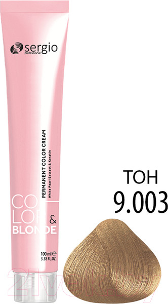 Изображение товара Крем-краска для волос Sergio Professional Color&Blonde 9.003 (св. блондин натурал. карамельн.)