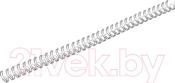 Изображение товара Пружины для переплета D&A art D11 (7/16") на 34 отверстия (серебристый)