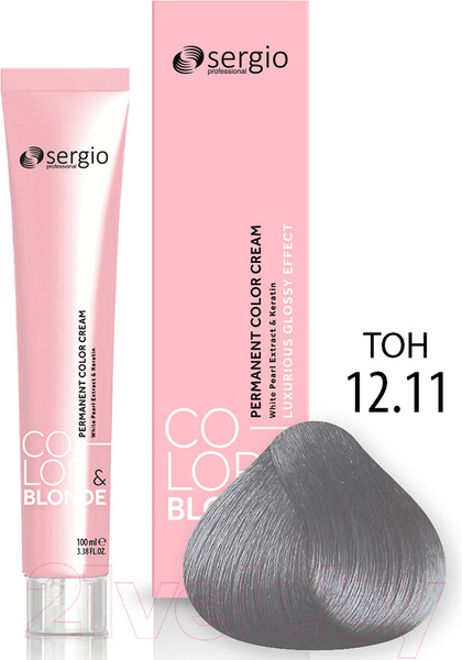 Изображение товара Крем-краска для волос Sergio Professional Color&Blonde 12.11 (ультра-св. блонд пепел. интенсив)