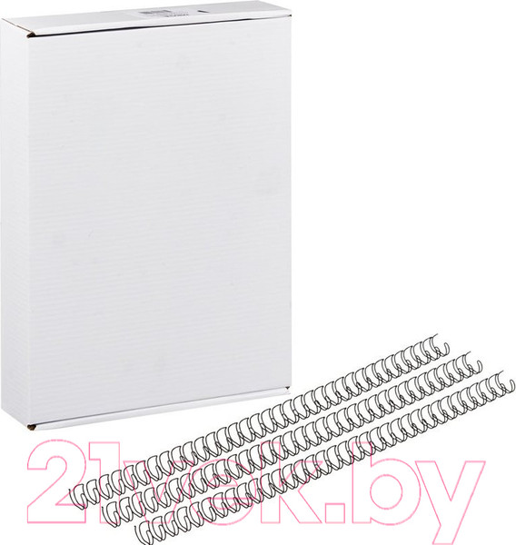 Изображение товара Пружины для переплета D&A art D12.7 (1/2") на 34 отверстия (черный)