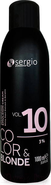 Изображение товара Эмульсия для окисления краски Sergio Professional Color&Blonde 10Vol. 3% (1л)