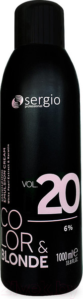 Изображение товара Эмульсия для окисления краски Sergio Professional Color&Blonde 20Vol. 6% (1л)