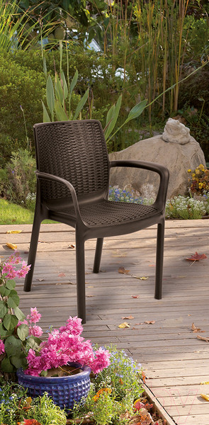 Изображение товара Стул пластиковый Keter Bali Mono / 230670 (коричневый)