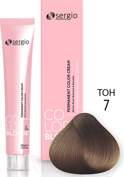 Изображение товара Крем-краска для волос Sergio Professional Color&Blonde 7 (средне-русый)