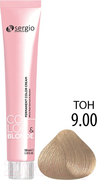 Изображение товара Крем-краска для волос Sergio Professional Color&Blonde 9.00 (светлый блондин интенсивный)