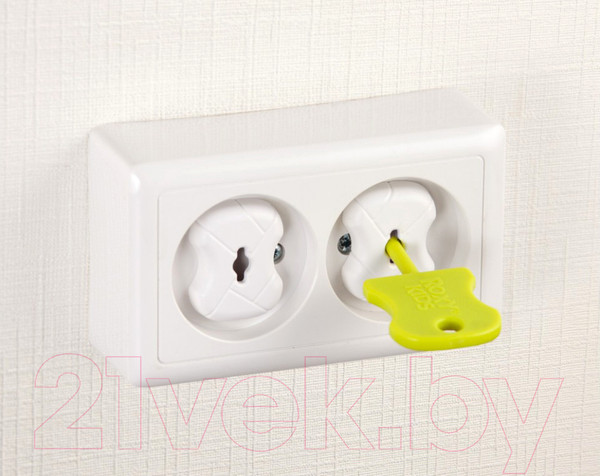 Изображение товара Набор заглушек для розеток Roxy-Kids RSG-002G (8шт, белый)
