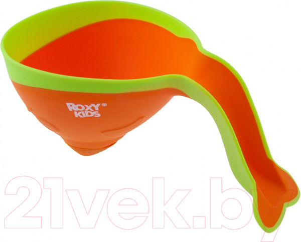 Изображение товара Ковшик для купания Roxy-Kids Flipper RBS-004-O с лейкой (оранжевый)