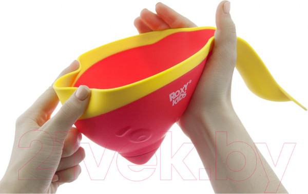Изображение товара Ковшик для купания Roxy-Kids Flipper RBS-004-C с лейкой (коралловый)