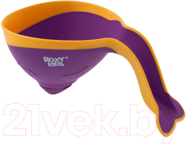 Изображение товара Ковшик для купания Roxy-Kids Flipper RBS-004-V с лейкой (фиолетовый)