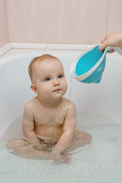 Изображение товара Ковшик для купания Roxy-Kids Flipper RBS-004-M с лейкой (мятный)