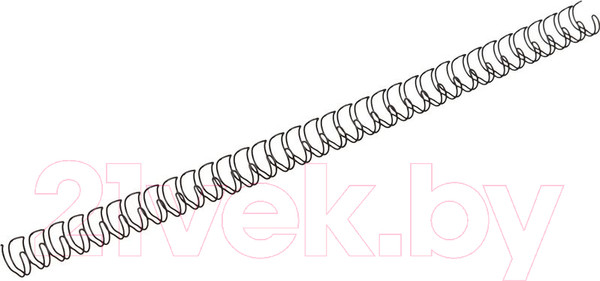 Изображение товара Пружины для переплета D&A art D25.4 (1") на 23 отверстия (черный)