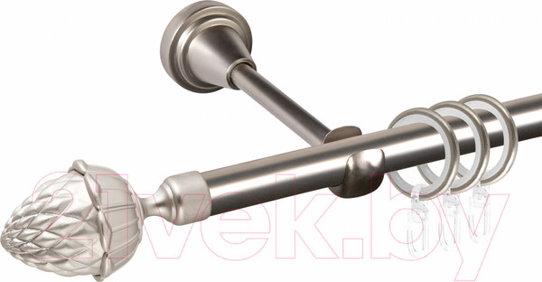 Изображение товара Карниз для штор АС ФОРОС Grace D16Г + наконечники Шишка (1.4м, сатин)