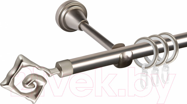 Изображение товара Карниз для штор АС ФОРОС Grace D16Г + наконечники Лабиринт (1.4м, сатин)