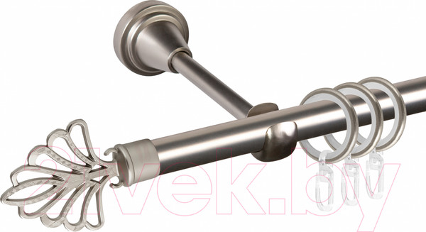 Изображение товара Карниз для штор АС ФОРОС Grace D16Г + наконечники Веер (1.6м, сатин)