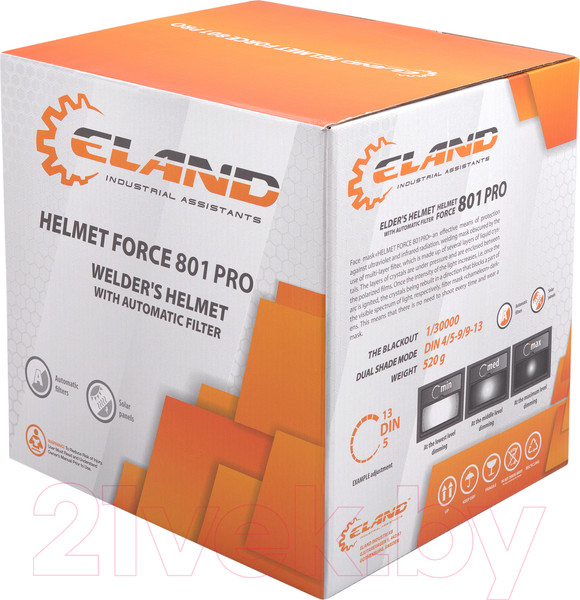 Изображение товара Сварочная маска Eland Helmet Force 801 Pro (черный)