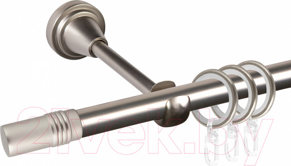 Изображение товара Карниз для штор АС ФОРОС Grace D16Г + наконечники Цилиндр (2м, сатин)