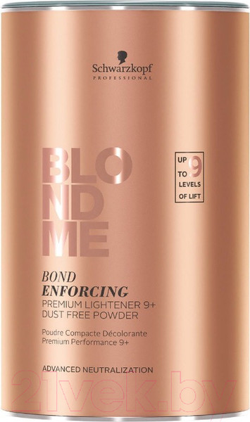 Изображение товара Порошок для осветления волос Schwarzkopf Professional BlondMe Bond Enforcing Premium Lightiner 9+ (450г)