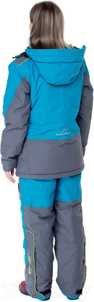 Изображение товара Костюм для охоты и рыбалки Huntsman Siberia зима Lady Breathable Бирюза/Серый (40-42/158-164)