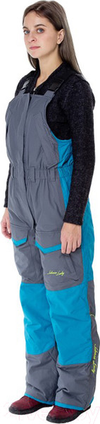 Изображение товара Костюм для охоты и рыбалки Huntsman Siberia зима Lady Breathable Бирюза/Серый (40-42/158-164)