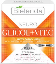 Изображение товара Крем для лица Bielenda Neuro Glicol + Vit.C активатор блеска и молодости SPF20 день (50мл)