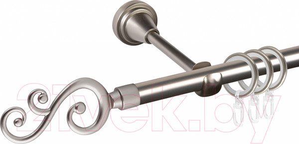 Изображение товара Карниз для штор АС ФОРОС Grace D16Г + наконечники Лоза (3м, сатин)