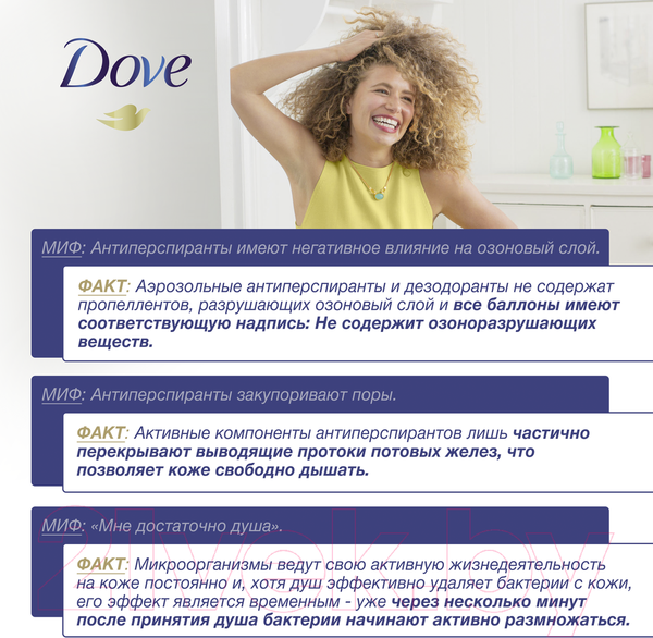 Изображение товара Антиперспирант-спрей Dove Ритуал красоты пробуждение (150мл)