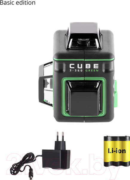 Изображение товара Лазерный нивелир ADA Instruments Cube 3-360 Green Basic / A00560