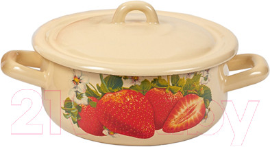 Изображение товара Кастрюля Лысьвенские эмали Сочная клубника С-16072/4 КмЭ