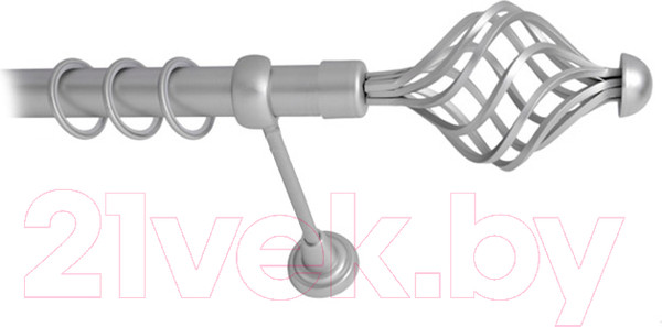 Изображение товара Карниз для штор Lm Decor Вираж 098 1р гладкий 25мм (сатин, 1.6м)