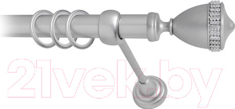 Изображение товара Карниз для штор Lm Decor Кубок 110 1р гладкий 25мм (сатин, 4м)