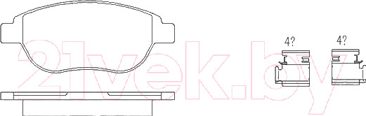 Изображение товара Тормозные колодки Patron PBP1476