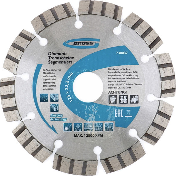 Изображение товара Отрезной диск алмазный Gross 730087