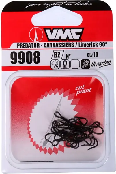 Изображение товара Крючок рыболовный VMC 9908 BZ № 5 / 9908BZ-05-D (10шт)