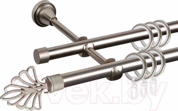 Изображение товара Карниз для штор АС ФОРОС Grace D16Г/16Г + наконечники Веер (1.4м, сатин)