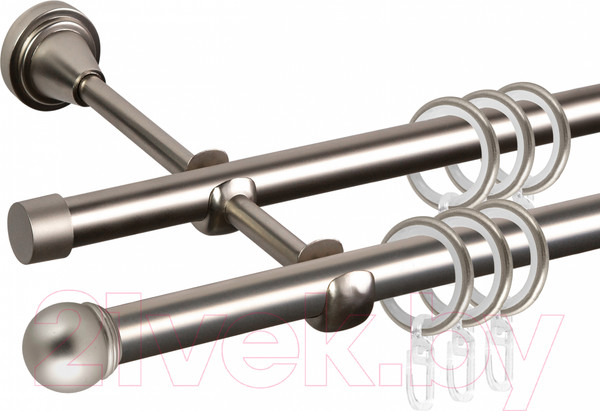 Изображение товара Карниз для штор АС ФОРОС Grace D16Г/16Г + наконечники Сфера (1.4м, сатин)