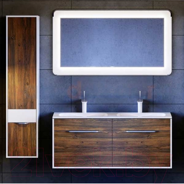 Изображение товара Тумба с умывальником Aqwella Malaga / Mal.01.12/CD (подвесная)