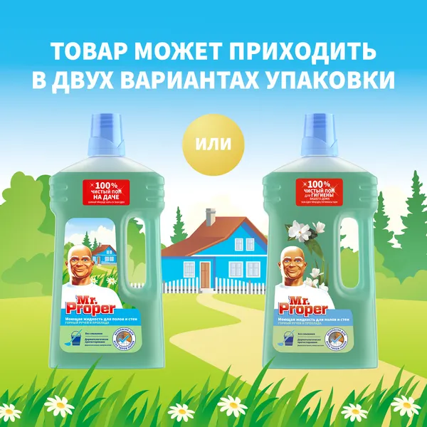 Изображение товара Чистящее средство для пола Mr.Proper Горный ручей и прохлада (1л)