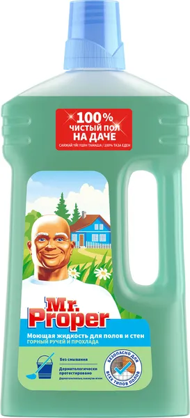 Изображение товара Чистящее средство для пола Mr.Proper Горный ручей и прохлада (1л)