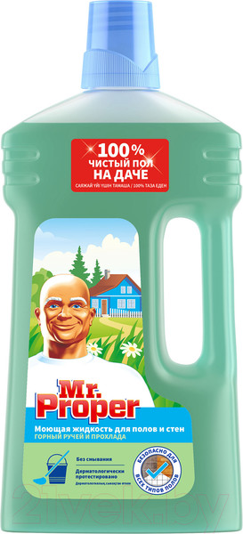 Изображение товара Чистящее средство для пола Mr.Proper Горный ручей и прохлада (1л)