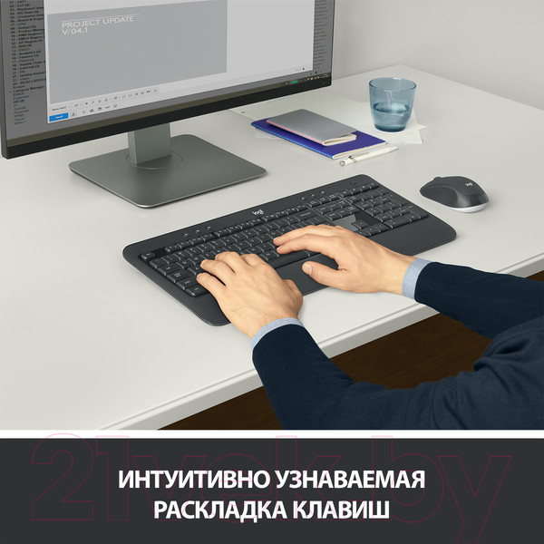 Изображение товара Комплект клавиатура и мышь Logitech MK540 920-008686 / 920-008691
