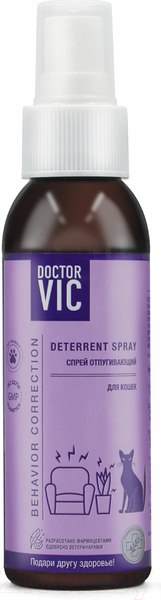Изображение товара Средство для корректировки поведения животных Doctor VIC Спрей отпугивающий (100мл)