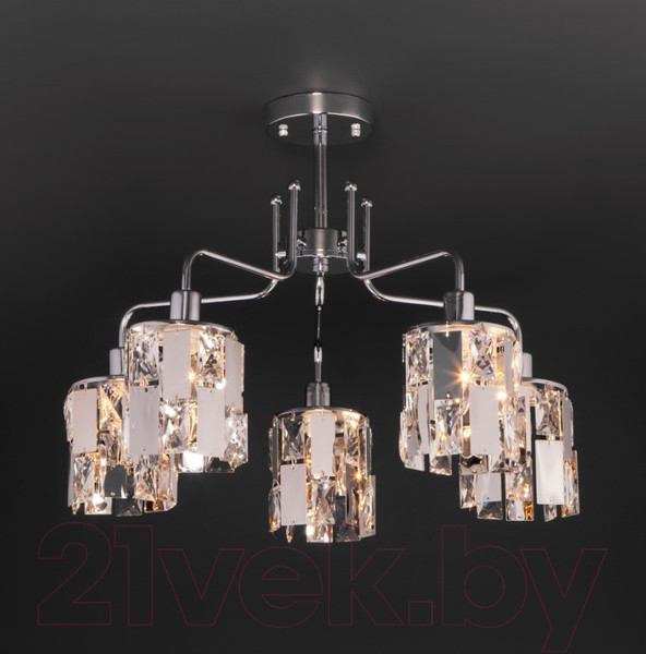 Изображение товара Люстра Евросвет Scoppio 10101/5 (хром/прозрачный хрусталь)